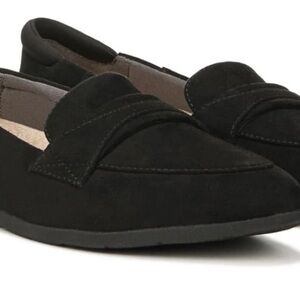NWT Dr. Scholl's Black Suede Loafers for Women size 6.5
